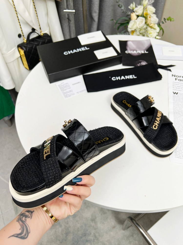 chanel slippers