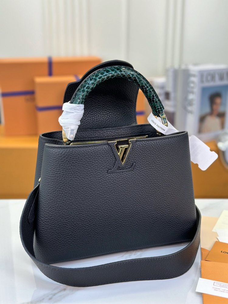 LV Capucines BB M81310 Python Handle black