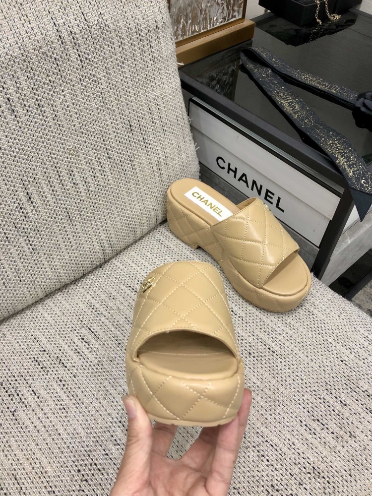 chanel SIZE  香奈儿拖鞋 小香厚底