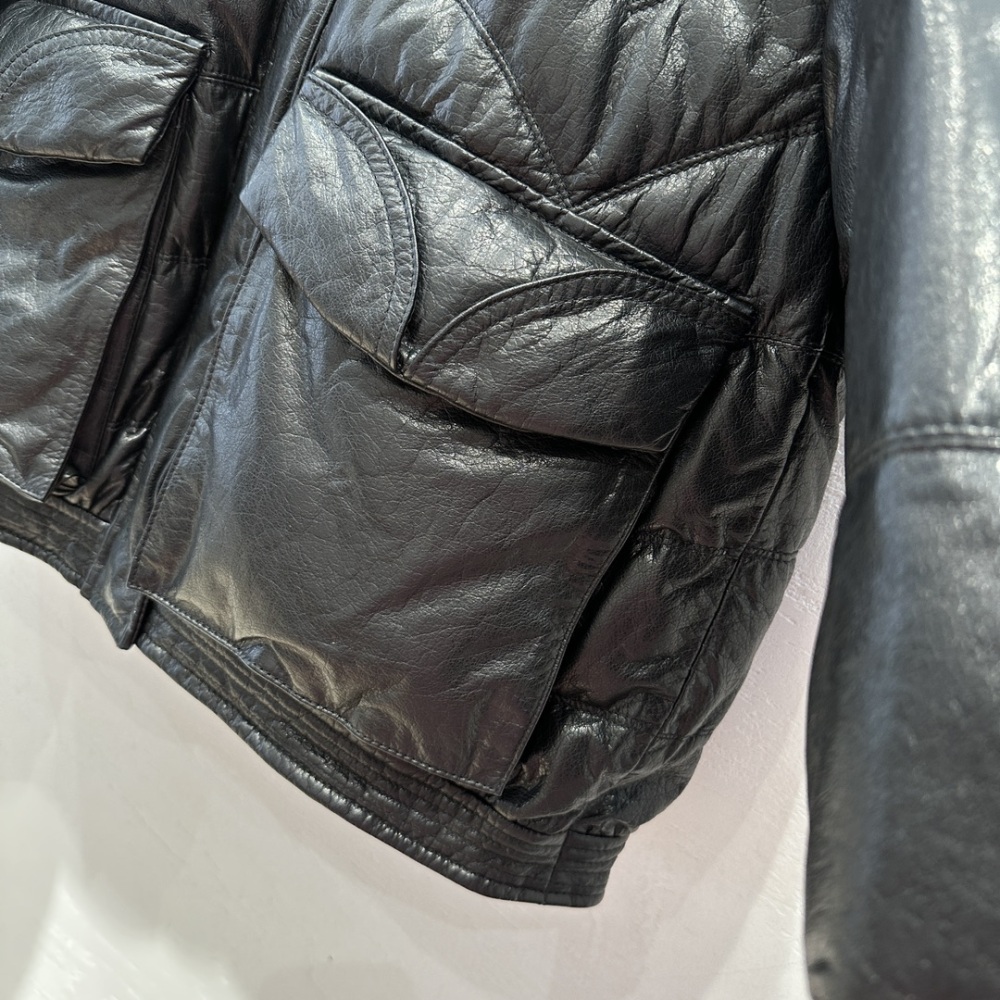 AAA top  leather clothing Down jacket/cotton jacket Prada普拉达 原单狠货 皮衣 羽绒服/棉服