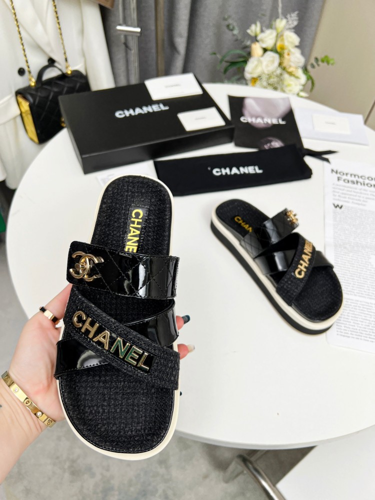 chanel slippers