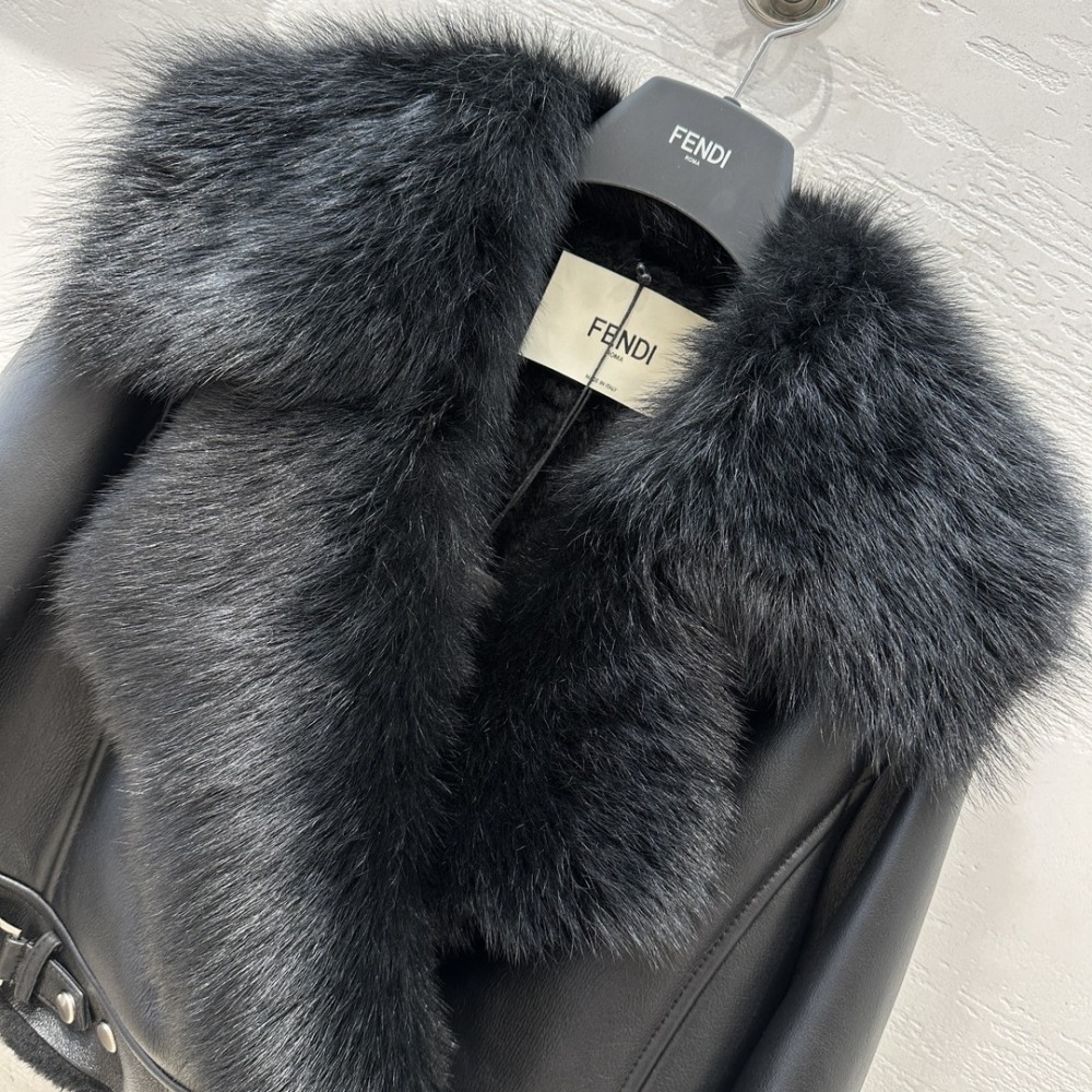 coat AAA top  leather clothing FENDI芬迪外套  原单狠货 皮衣