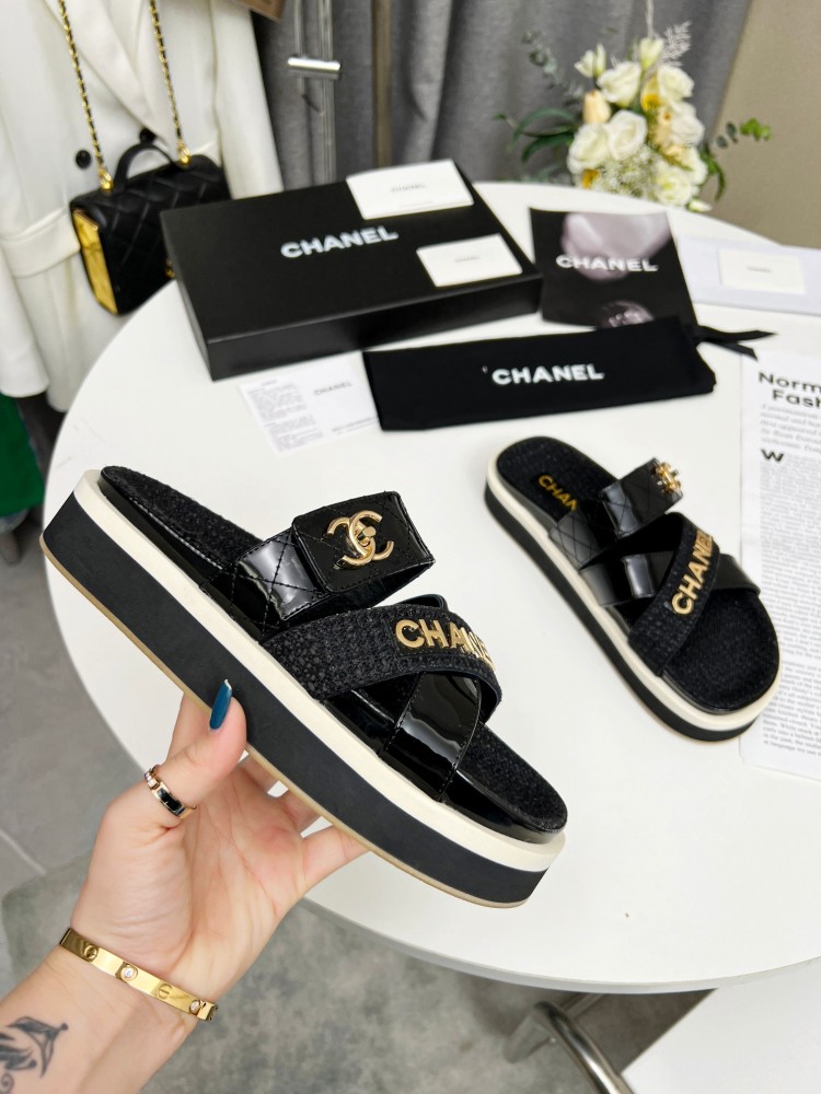 chanel slippers