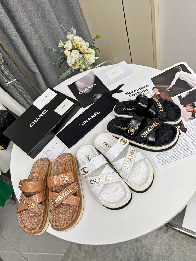 chanel slippers