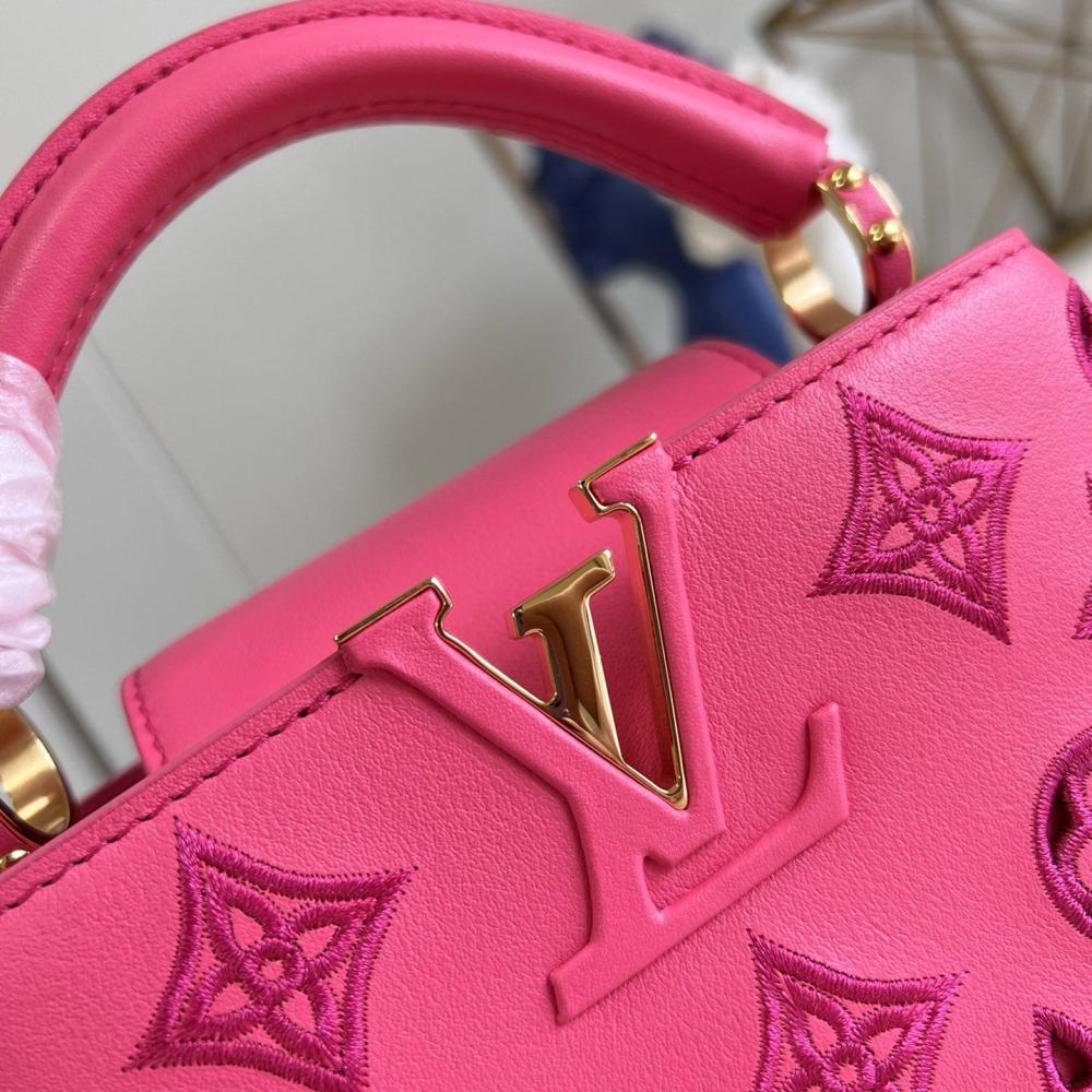 Capucines BB Nicolas LV Broderie Anglaise Monogram LV size 27x18x9