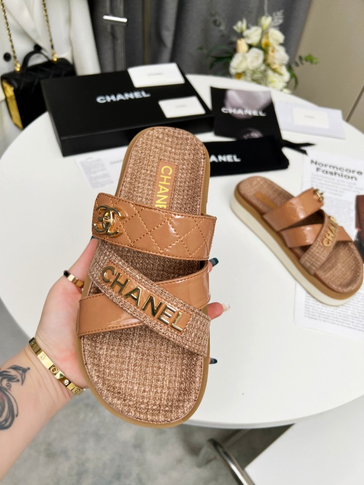 chanel slippers