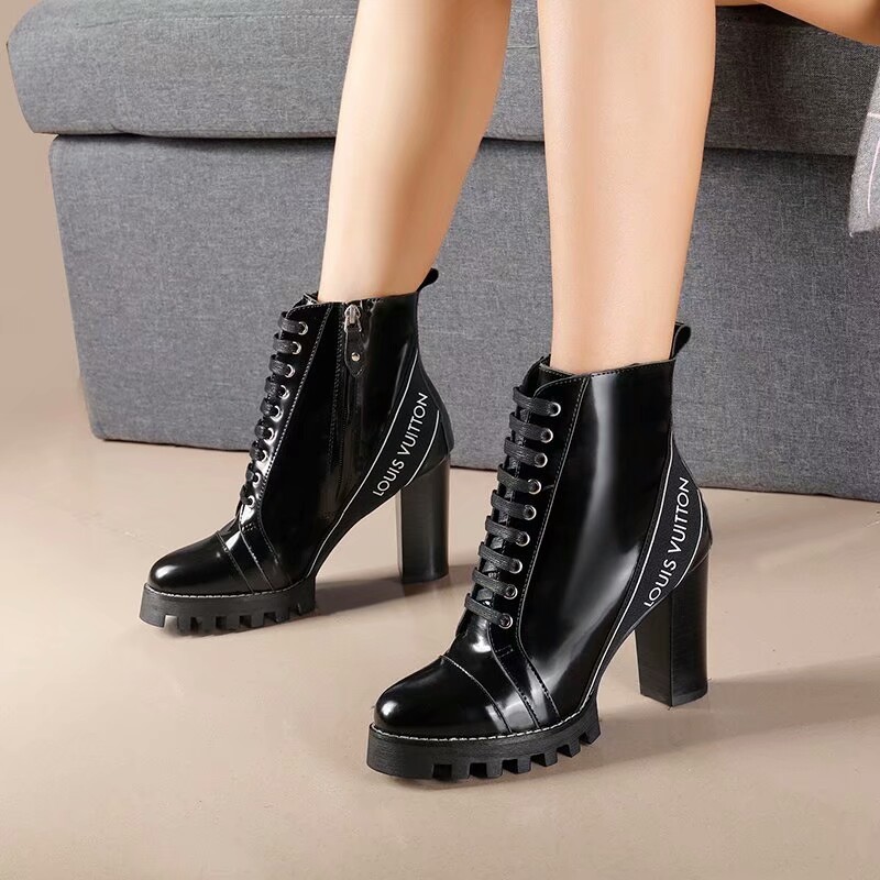 LV Martin boots uis Vu  lv粗跟靴