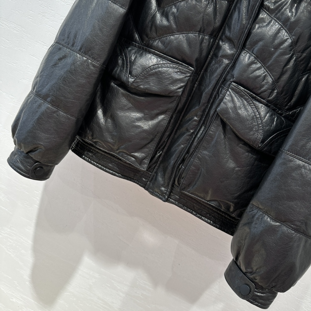 AAA top  leather clothing Down jacket/cotton jacket Prada普拉达 原单狠货 皮衣 羽绒服/棉服
