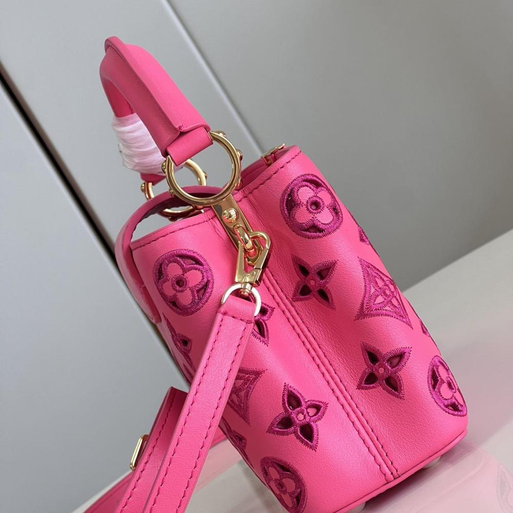 Capucines BB Nicolas LV Broderie Anglaise Monogram LV size 27x18x9