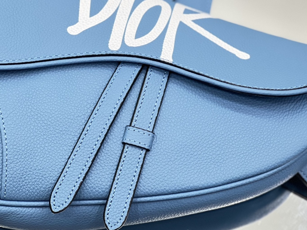Dior man's blue saddle bag