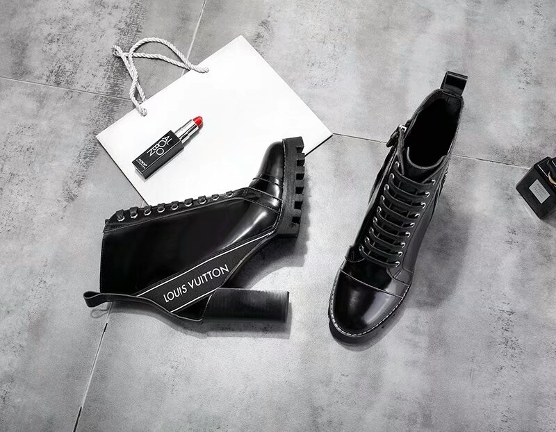 LV Martin boots uis Vu  lv粗跟靴