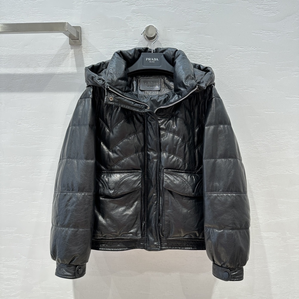 leather clothing Down jacket/cotton jacket Prada