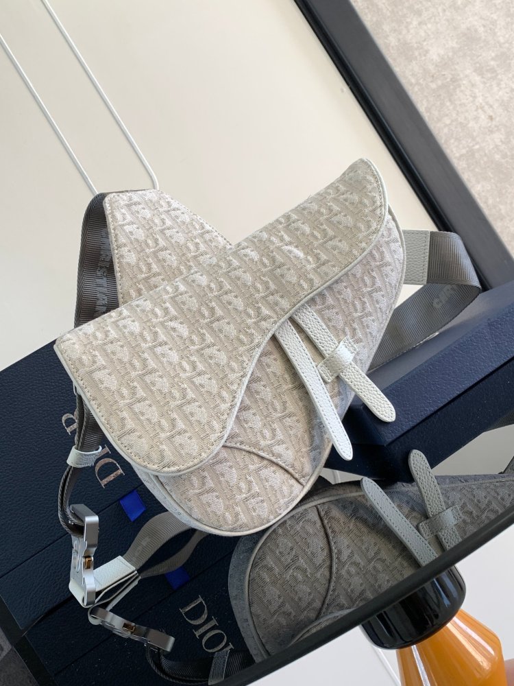 Dior man's Oblique saddle bag