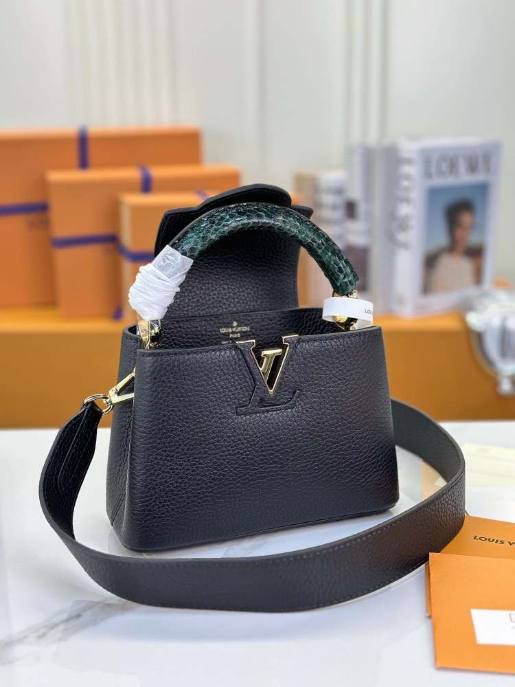 LV Capucines Mini M81310 Python Handle black