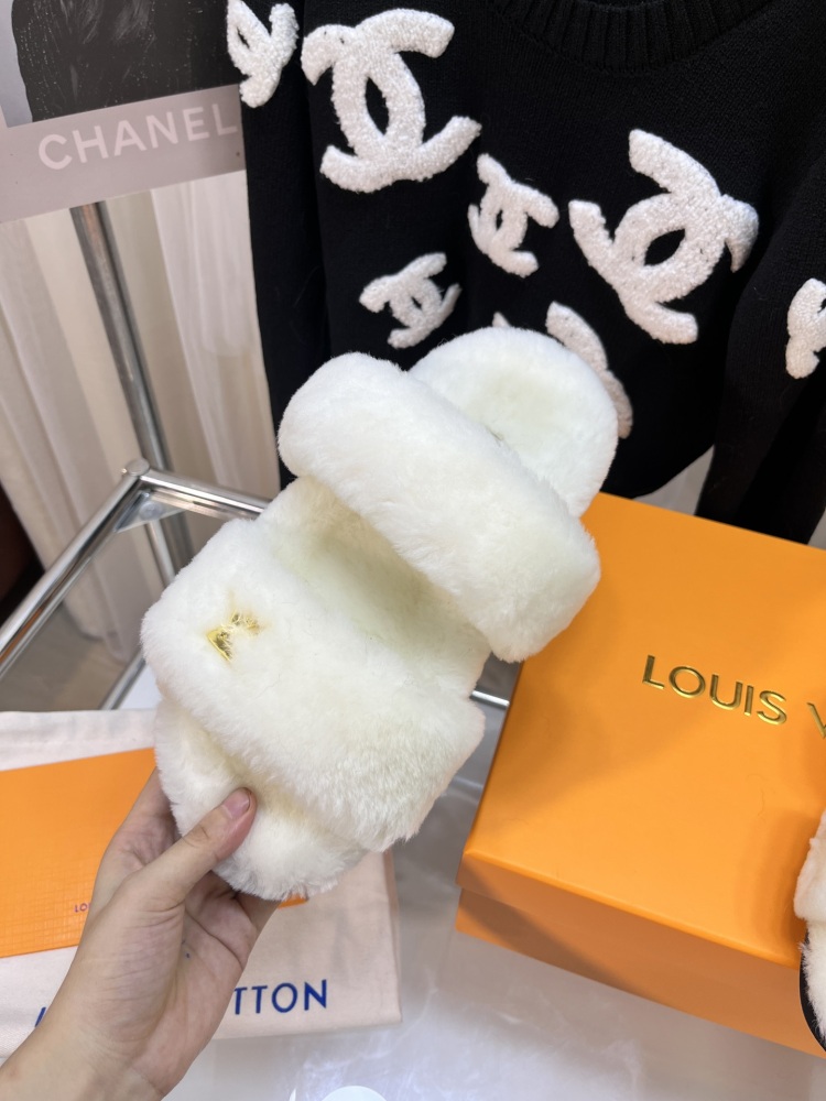 LV slippers LV  lv毛拖