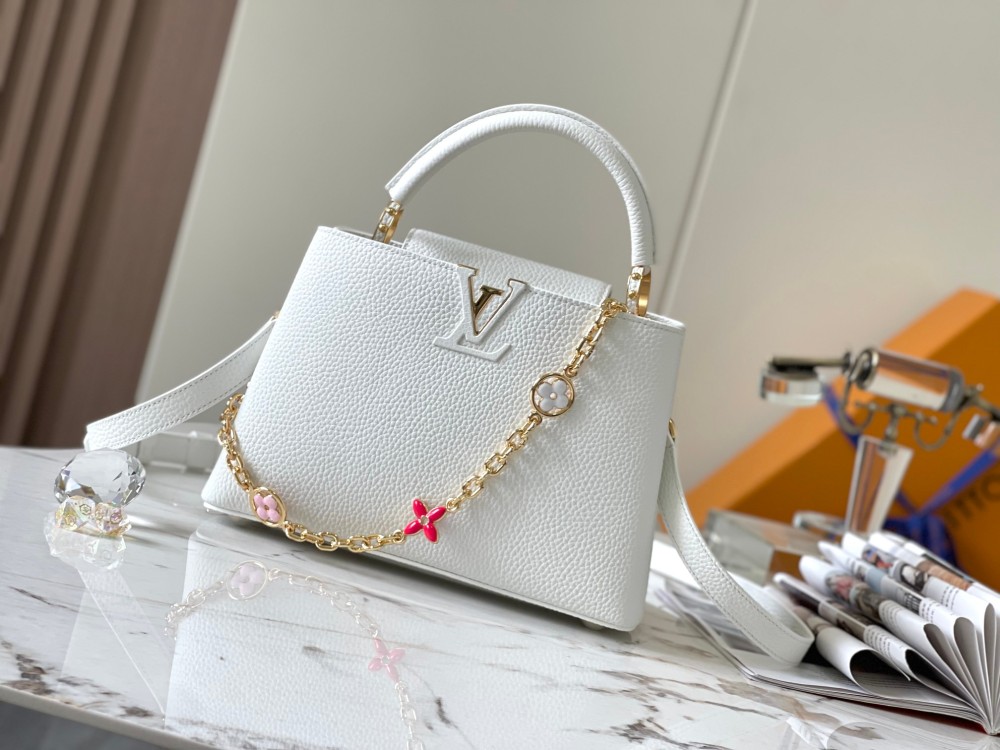 LV Capucines BB M20844 white