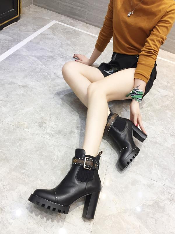 LV Martin boots uis Vu  lv粗跟靴