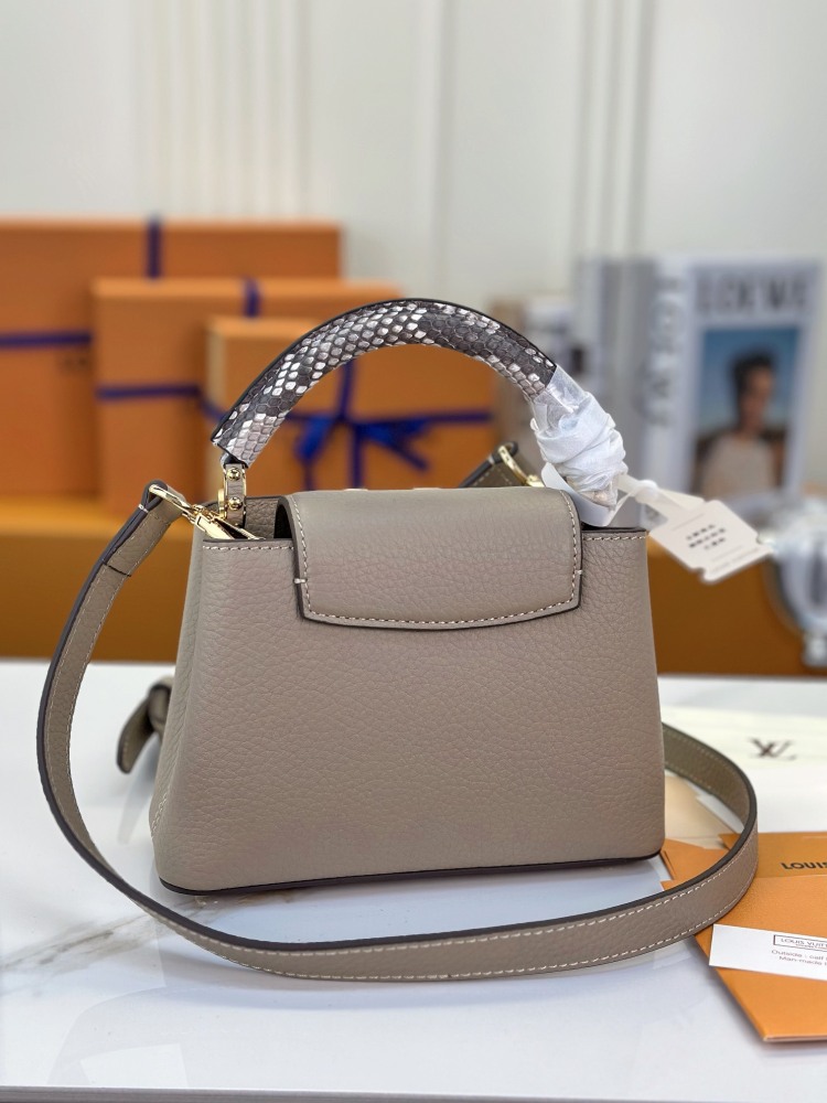 LV Capucines Mini M92802 Python Handle grey