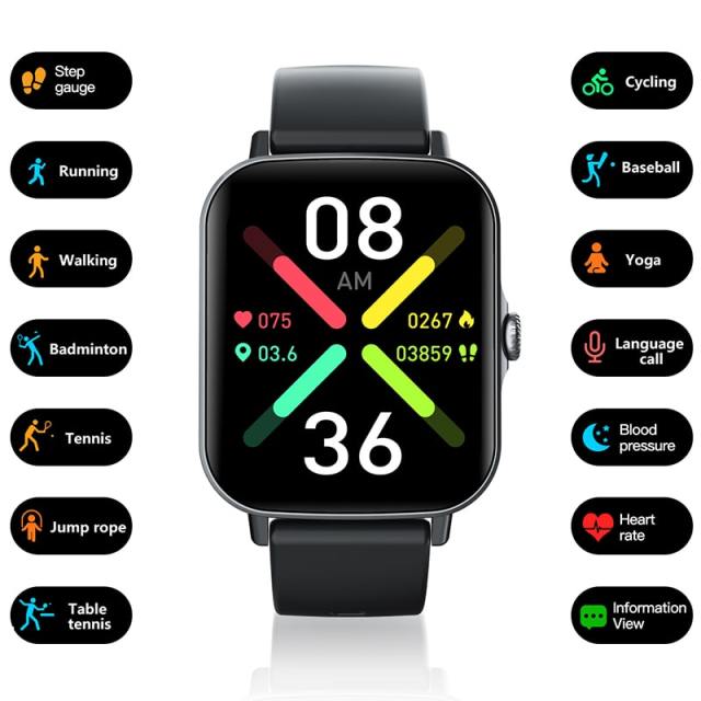 Glucose Blood Sugar Testing Smart Watch Health Body Temperature Blood Oxygen Monitoring Heart Rate Health Fitness Tracker