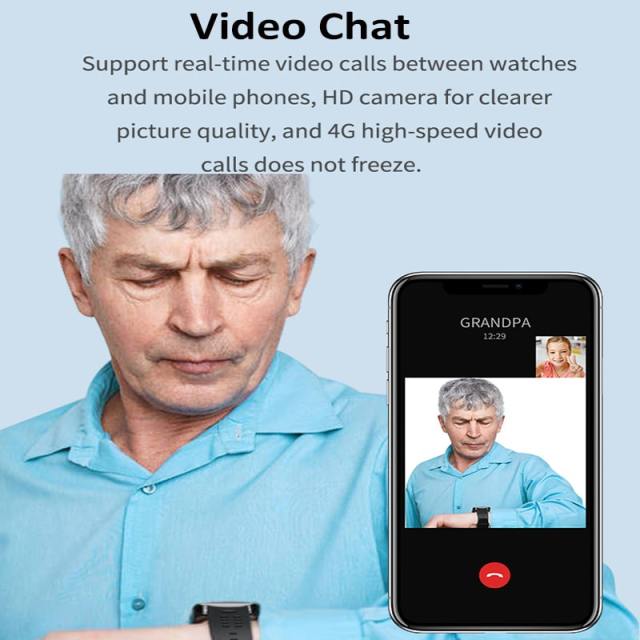 4G Telephone GPS Smart Watch LBS WIFI seguimiento SOS Ancianos For Elderly with Sim Card IP67 Waterproof