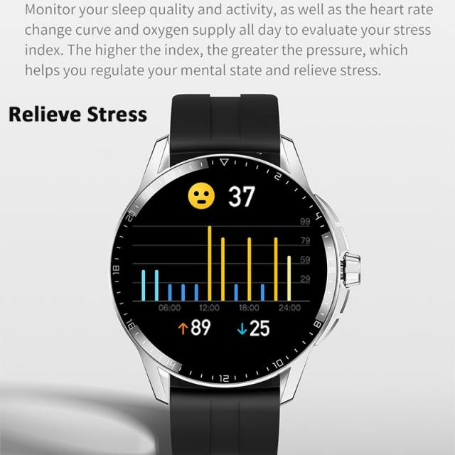 2023 Latest 1.47" Bluetooth Smart Watch Blood pressure / ECG measurement Bt Call Heart Rate Tracker IP67 Waterproof