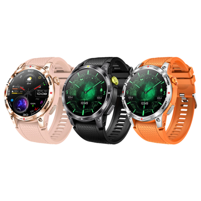GPS Smart Watch 1.5" AMOLED Wearable Fitness Tracker Rugged Outdoor Watch with Compass OEM&ODM PeakSmart Wholesale