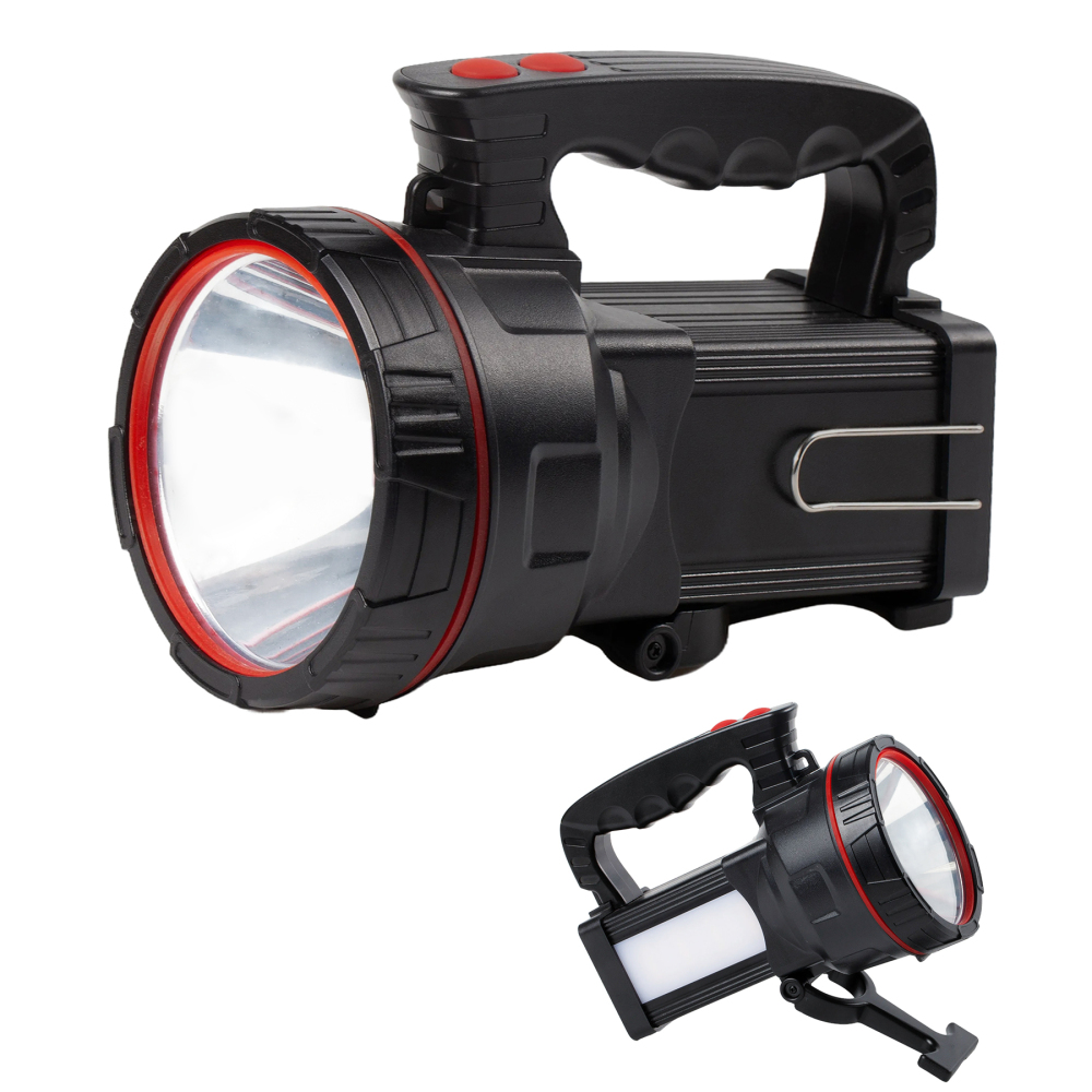 BIGSUN Bright LED Rechargeable Flashlight 9600mAh Brightest Hand held Spotlight Tactical High Power Searchlight