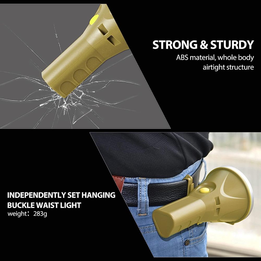 BIGSUN Rechargeable Flashlights High Lumens 6000 Spotlight Led Flashlight Strong Waterproof Handheld Flash Light , for Home Safety, Camping, Boat, Hunting,Hiking,Emergencieses(382-khaki)