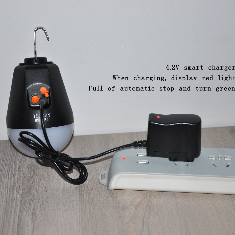 BIGSUN High Power Rechargeable Camping Light Spherical Tent Light