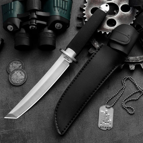 Outdoor high hardness camping Japanese style straight knife camping mountaineering knife wild survival self-defense knife