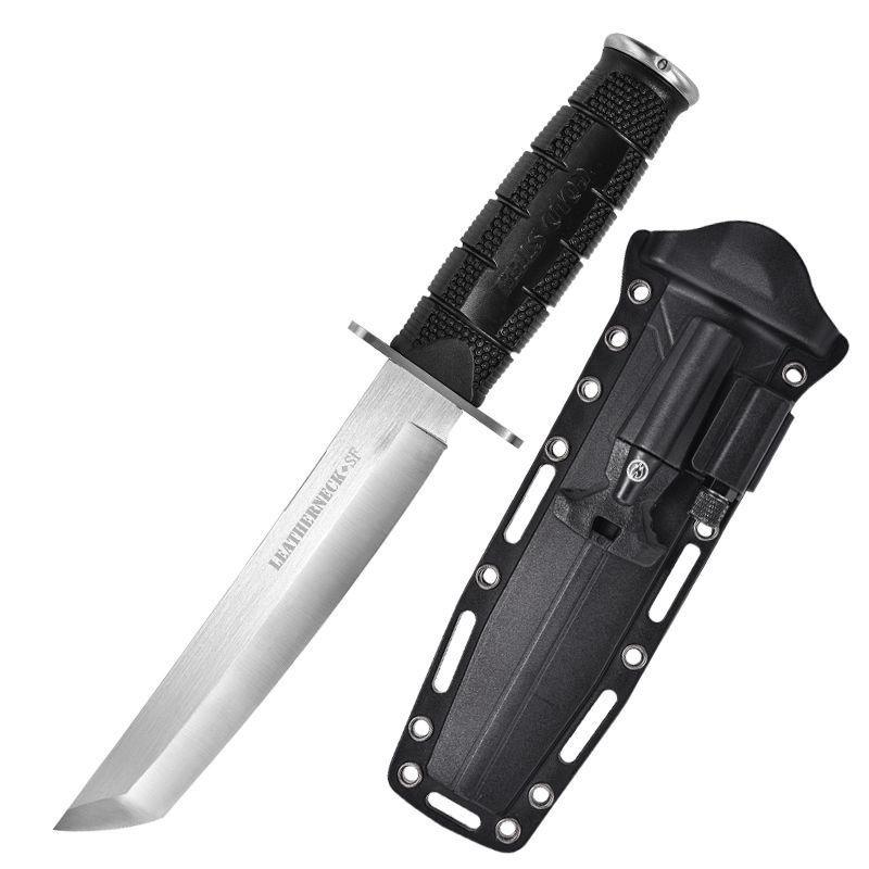 Multi-purpose function outdoor camping knife K sheath tactical wilderness camp flint LED light knife