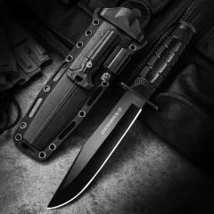 Multi-purpose function outdoor camping knife K sheath tactical wilderness camp flint LED light knife