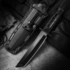 Multi-purpose function outdoor camping knife K sheath tactical wilderness camp flint LED light knife