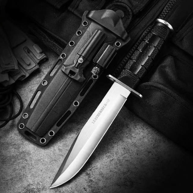 Multipurpose function outdoor camping LED light tactical knife