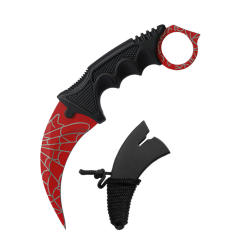 CS GO game style colorful camping survival eagle karambit knife