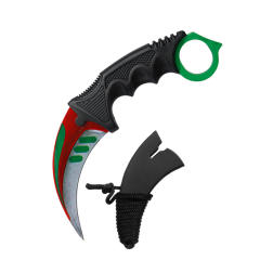 CS GO game style colorful camping survival eagle karambit knife