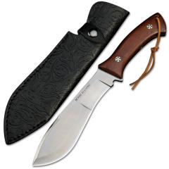 WILLOW INK M390 keel integrated sandalwood handle outdoor knife