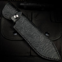 WILLOW INK M390 keel integrated sandalwood handle outdoor knife