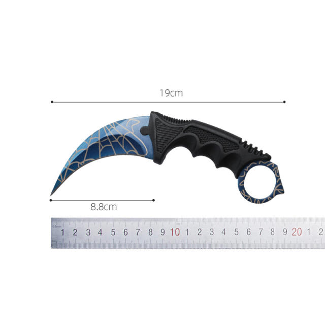 CS GO game style colorful camping survival eagle claw knife