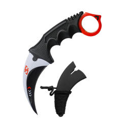 CS GO game style colorful camping survival eagle karambit knife