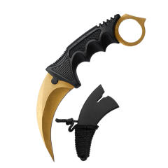 CS GO game style colorful camping survival eagle karambit knife