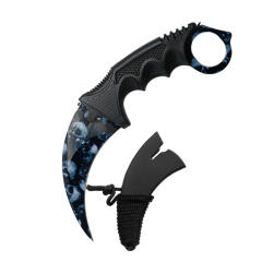 CS GO game style colorful camping survival eagle karambit knife