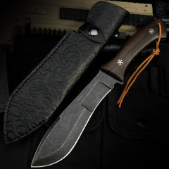 WILLOW INK M390 keel integrated sandalwood handle outdoor knife
