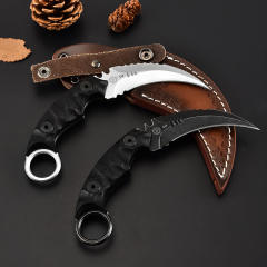 STRIDER G10 handle D2 steel outdoor camping tactical karambit knife