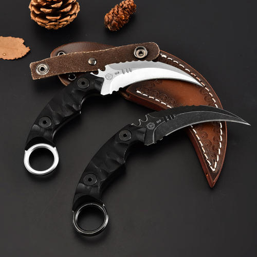 STRIDER G10 handle D2 steel outdoor camping tactical karambit knife
