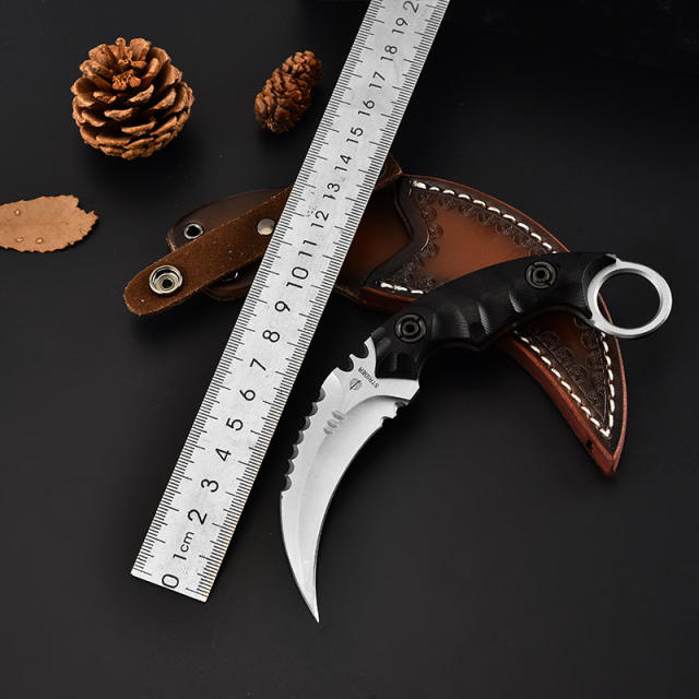 STRIDER G10 handle D2 steel outdoor camping tactical karambit knife