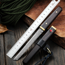 HAZY MOOM VG10 Japanese Style Steel Core Damascus Stainless Steel Outdoor Survival Knife