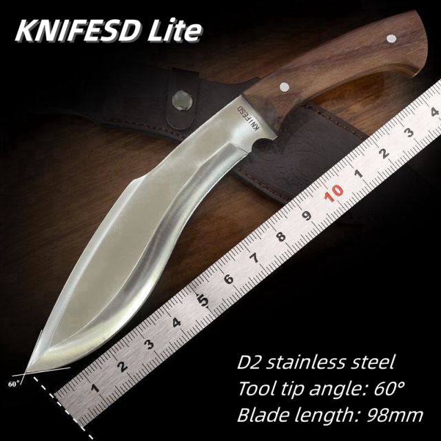 KNIFESD Lite D2 steel outdoor survival bushcraft knife