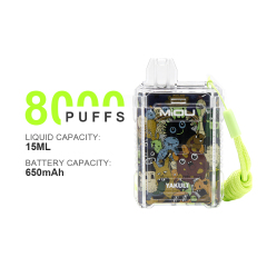 MIOU Marke 8000 Züge Boxform Einweg-Vape-Pen (Deutsches Überseelager, Direktlieferung innerhalb Europas)