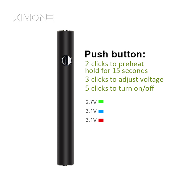 KIMONE Custom 380mAh 510 Gewinde Akku mit Vorheizfunktion